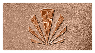 DSC700 602 CP SH BZ Copper Sunburst Shimmer Bronze Background